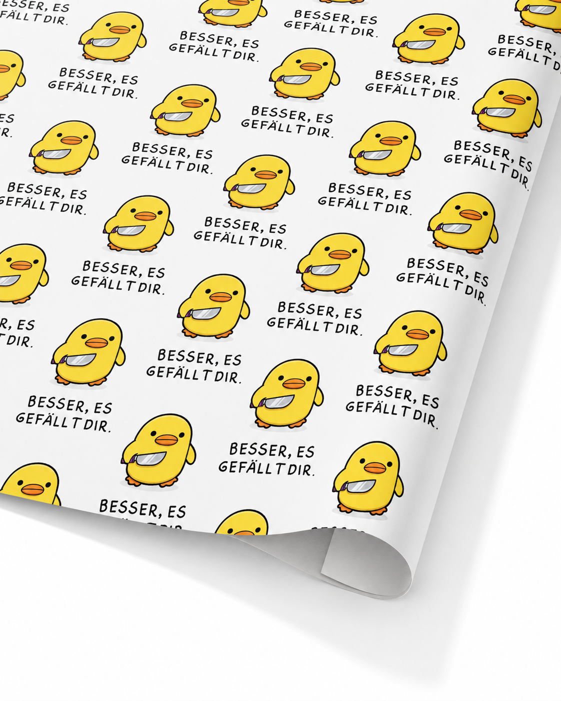 BESSER, ES GEFÄLLT DIR. | EXTRADICKES GESCHENKPAPIER | 5 Stück 70cm x 50cm