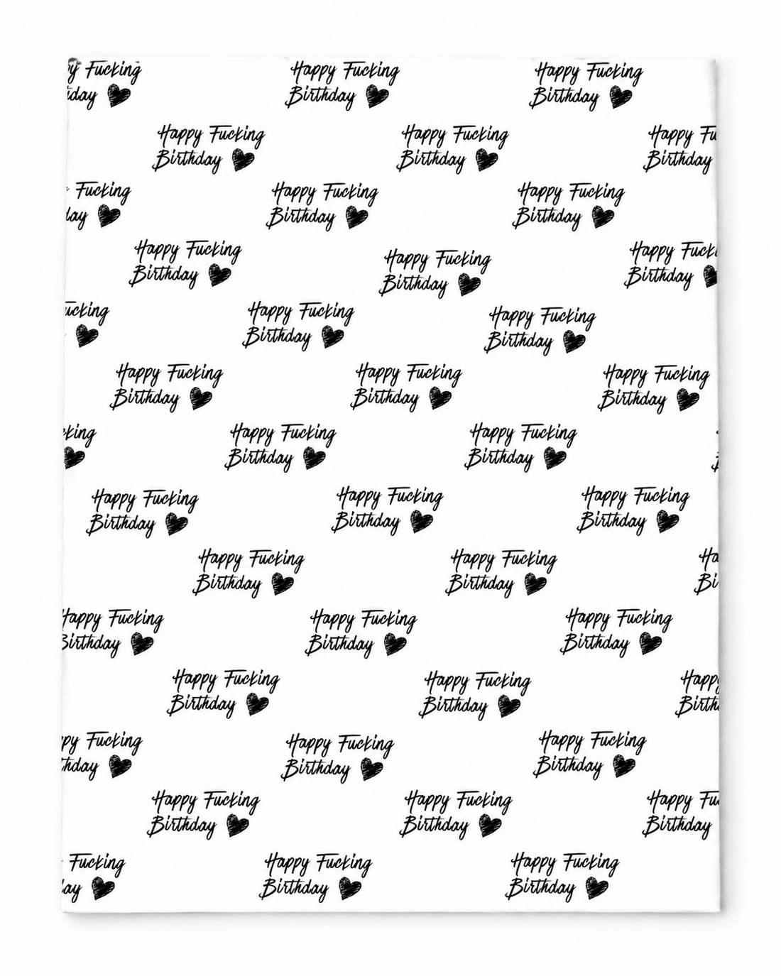 HAPPY F***ING BIRTHDAY | EXTRADICKES GESCHENKPAPIER | 5 Stück 70cm x 50cm
