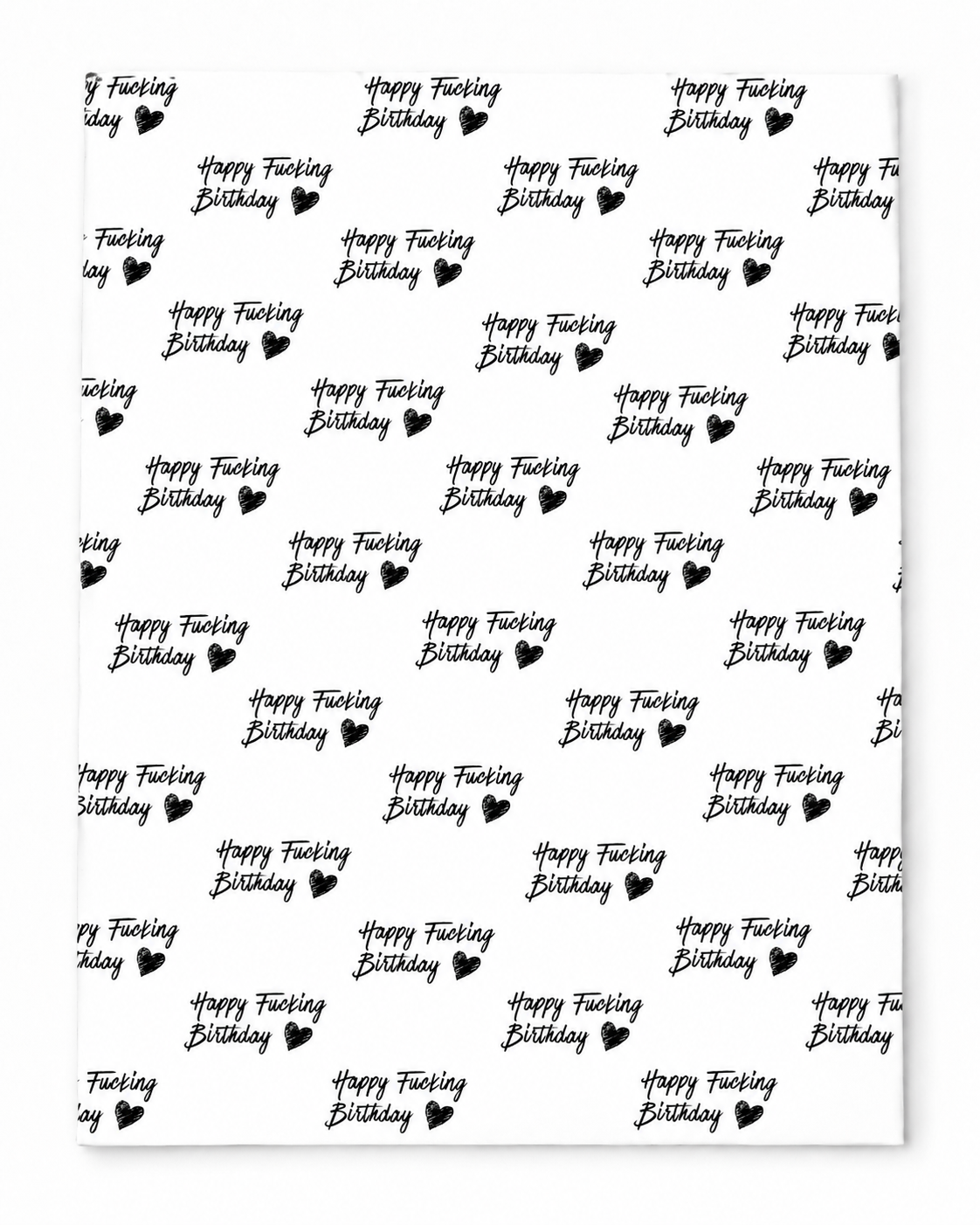 HAPPY F***ING BIRTHDAY | EXTRADICKES GESCHENKPAPIER | 5 Stück 70cm x 50cm