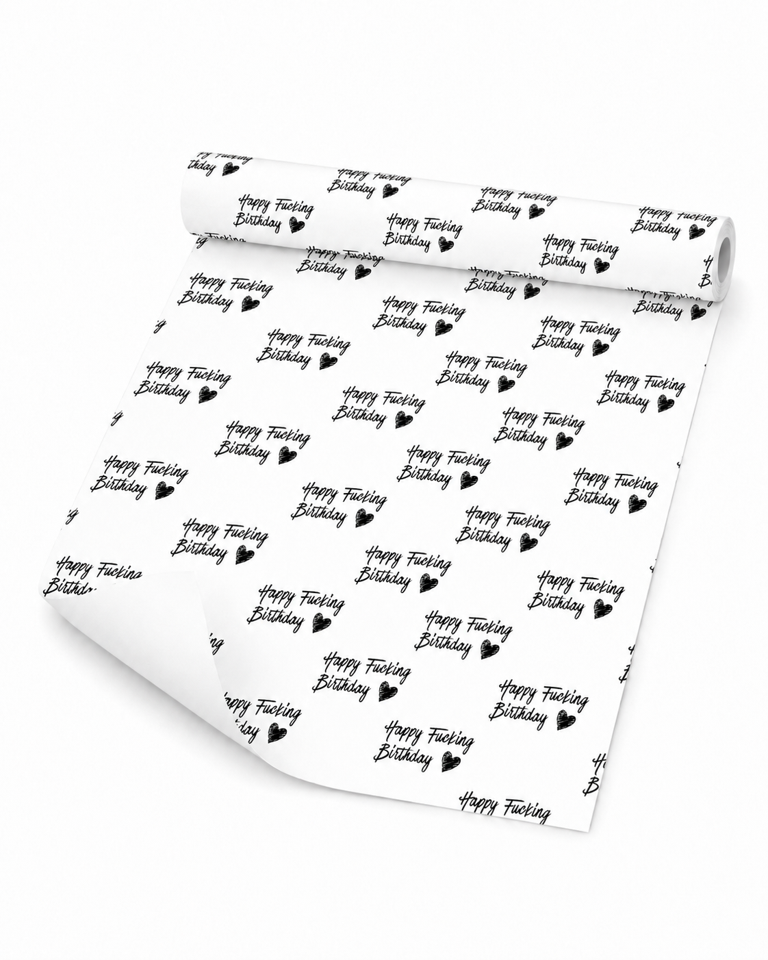 HAPPY F***ING BIRTHDAY | EXTRADICKES GESCHENKPAPIER | 5 Stück 70cm x 50cm