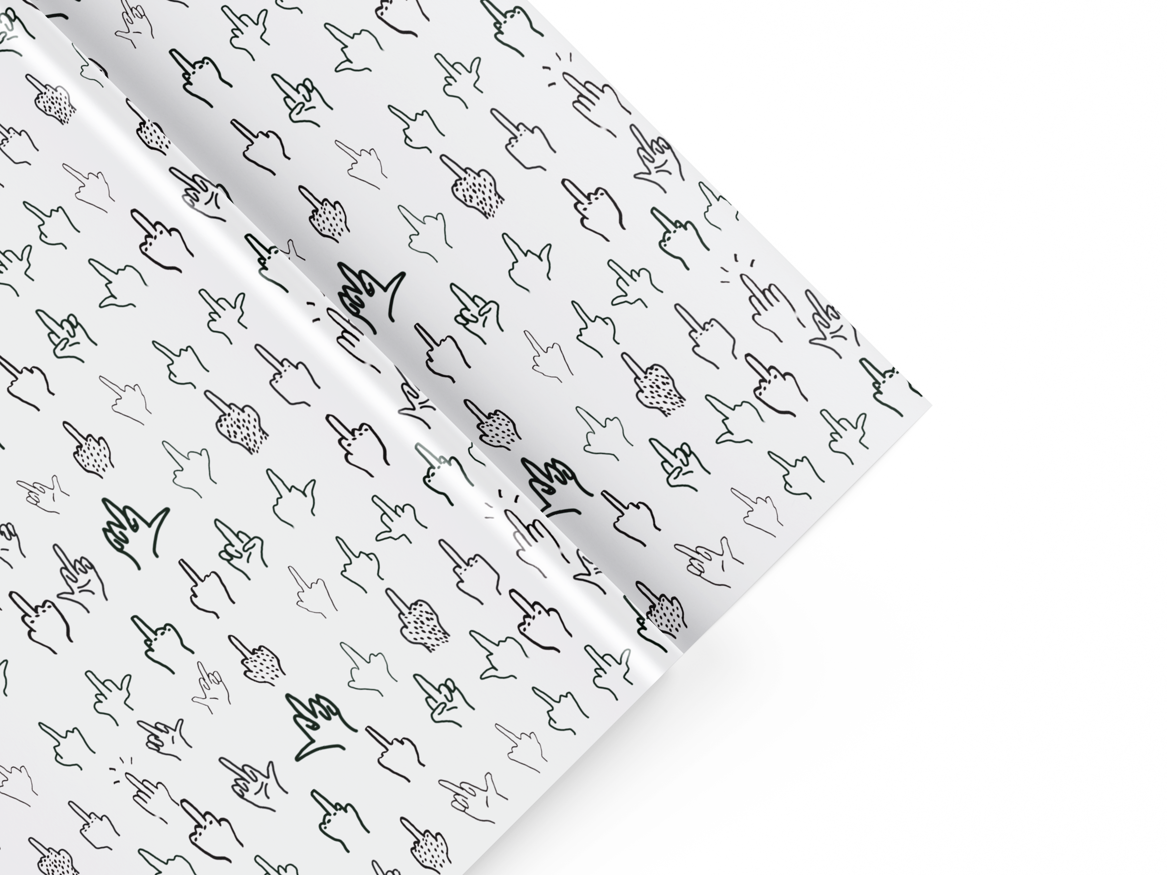 HERZLICHEN MITTELFINGER | EXTRADICKES GESCHENKPAPIER | 5 Stück 70cm x 50cm