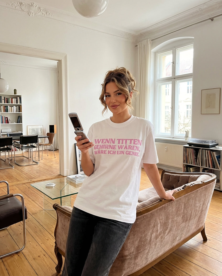 WENN TITTEN GEHIRNE WÄREN, WÄRE ICH EIN GENIE.