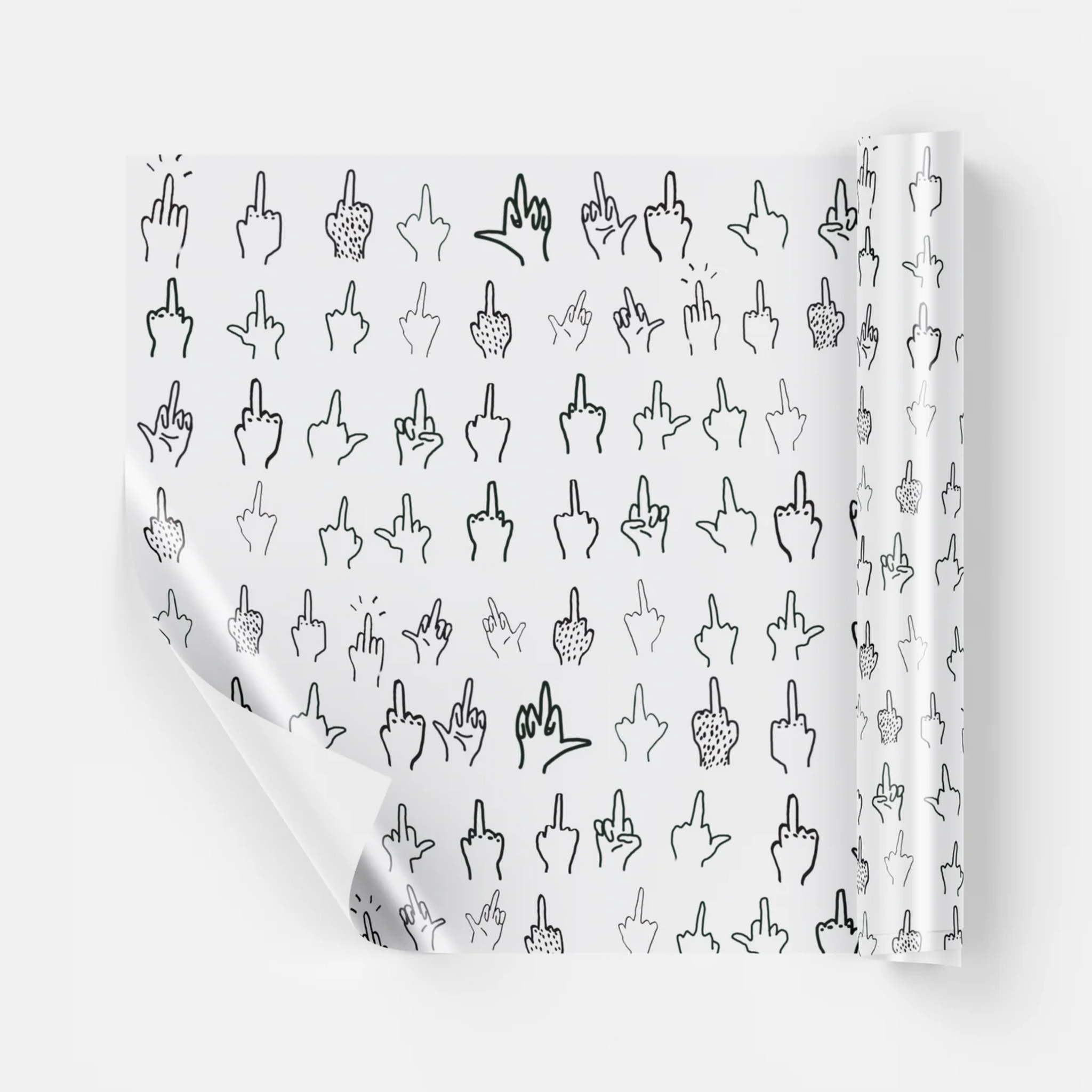 HERZLICHEN MITTELFINGER | EXTRADICKES GESCHENKPAPIER | 5 Stück 70cm x 50cm