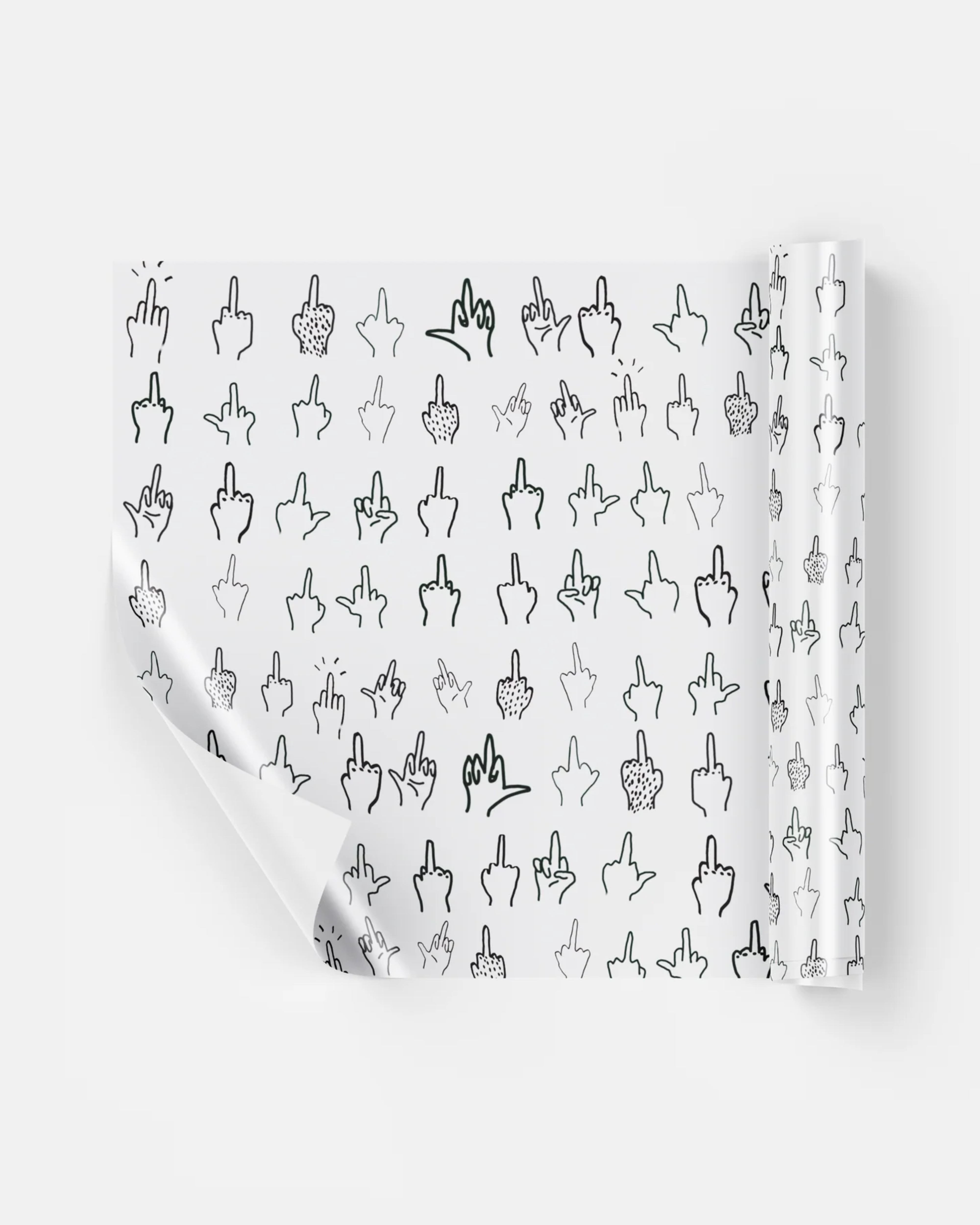 HERZLICHEN MITTELFINGER | EXTRADICKES GESCHENKPAPIER | 5 Stück 70cm x 50cm